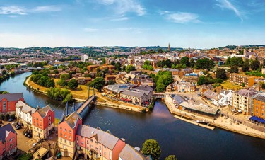 Exeter from above