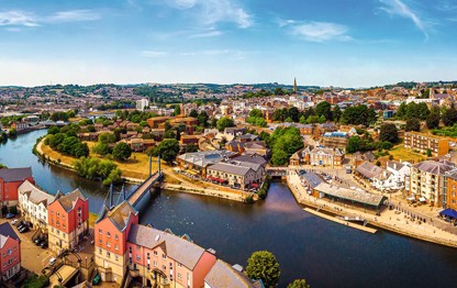 Exeter from above