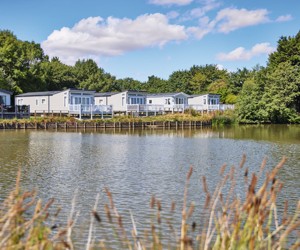 The lake within the Country Park at Far Grange