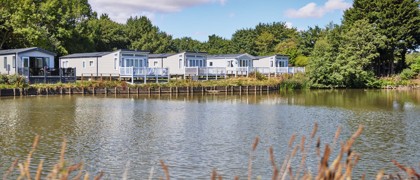 The lake within the Country Park at Far Grange