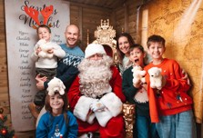children with santa