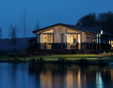 Lodges give extra space and luxury fixtures and fittings