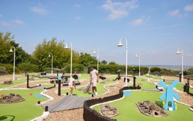 Crazy golf at Kent Coast