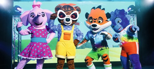 The full Seaside Squad line-up on stage