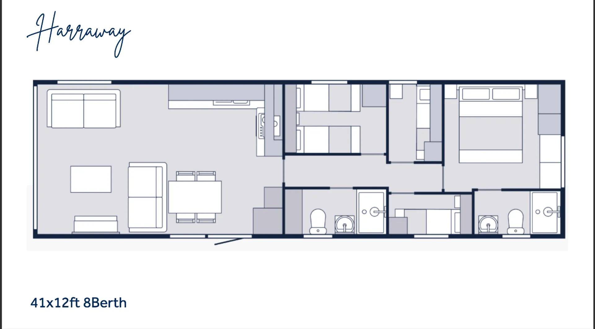 caravan's floorplan