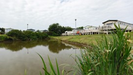Freshwater fishing lake at Blue Dolphin