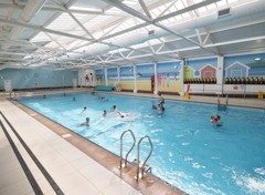 Indoor heated pool at Perran Sands