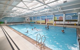 Indoor heated pool at Perran Sands