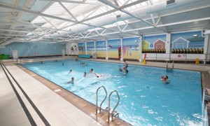 Indoor heated pool at Perran Sands