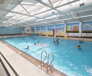 Indoor heated pool at Perran Sands