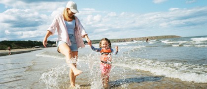Direct beach access at Primrose Valley