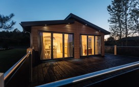 Caravan master bedroom