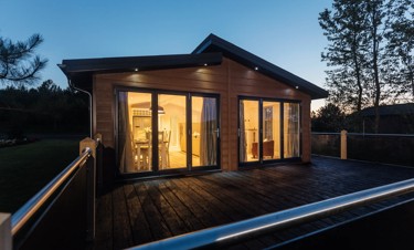 Representation of an exterior of a Diamond Lodge