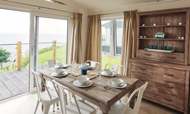 Representation of a Signature Lake Lodge lounge