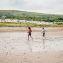Barefoot on the sand