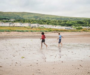 Barefoot on the sand