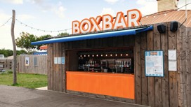 The Box Bar at Orchards Holiday Village.