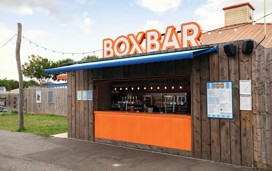 The Box Bar at Orchards Holiday Village.