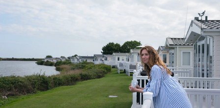 Waterside holiday home area